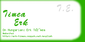 timea erk business card